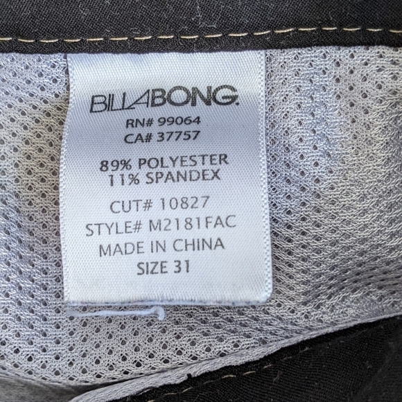 BILLABONG striped mens hybrid swim shorts, size 31 waist - Picture 6 of 6